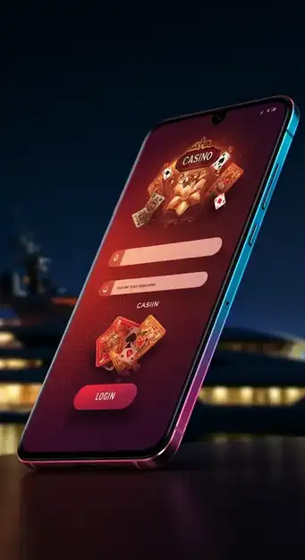 Schermata di login di Gratowin Casino con campi per email e password, simboleggiando l'accesso sicuro all'account personale.